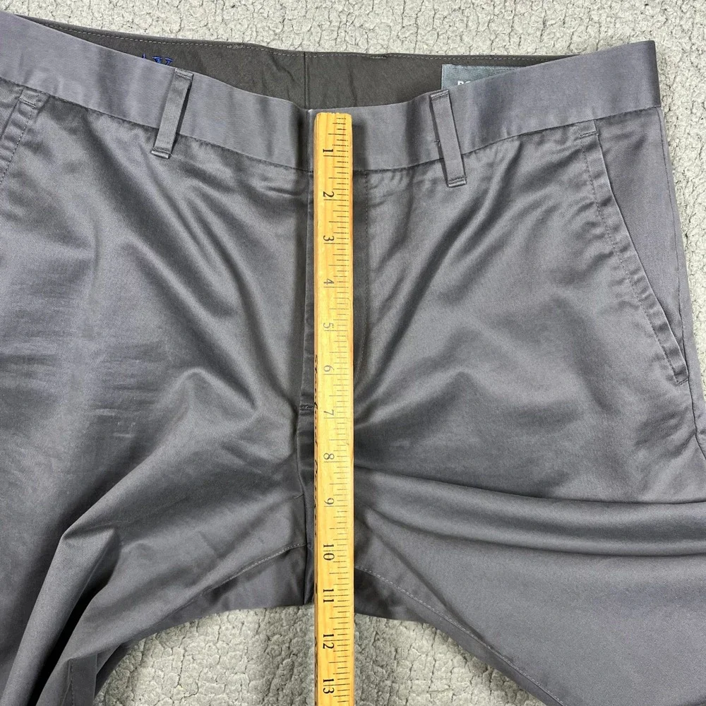 Bonobos Friday Weekday Warrior Straight Leg Chino Dress Pants Grey Mens 33